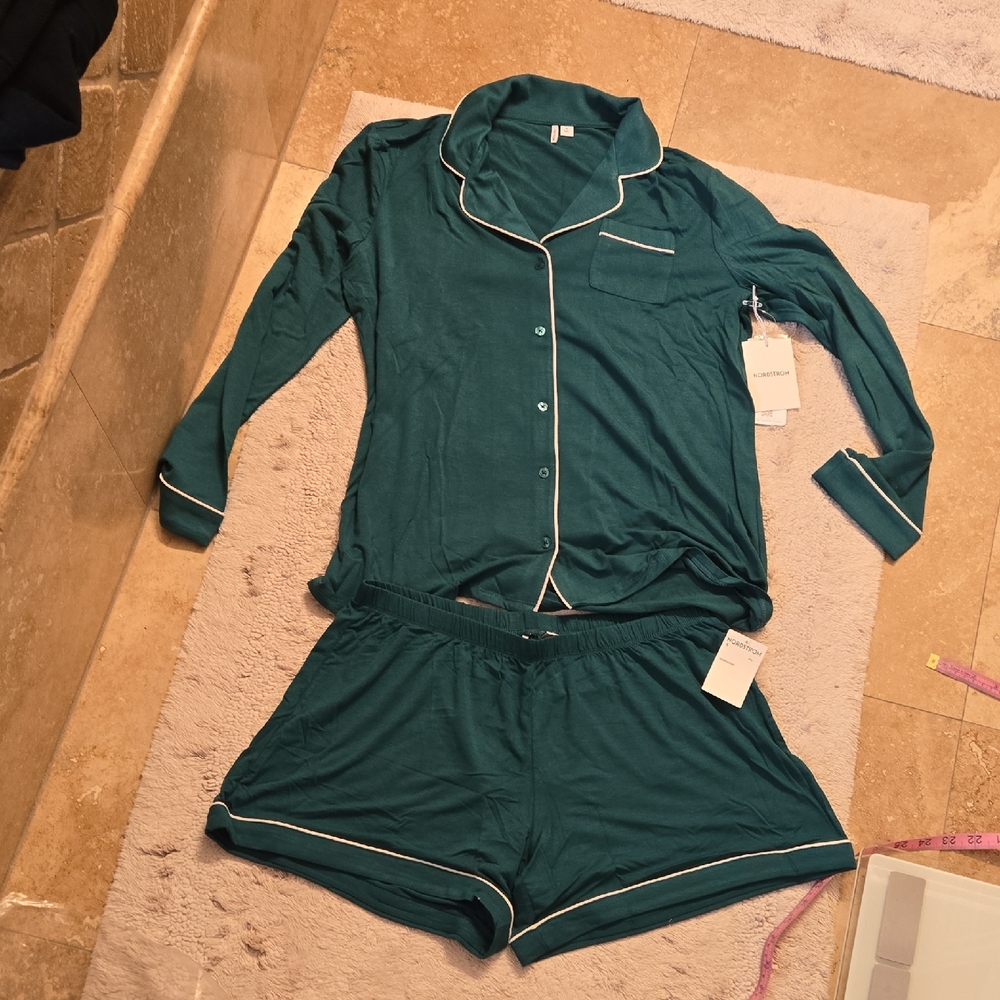 Nordstrom Teal Pajamas Size S